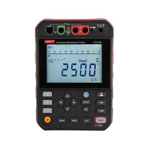 UT512E 2.5kV Dijital İzolasyon Direnci Test Cihazı UNI-T