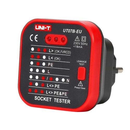 UT07B-EU Priz Test Cihazı UNI-T