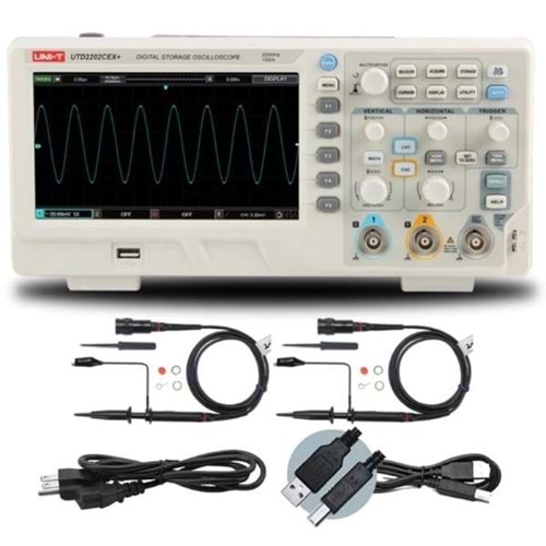 UTD2202CEX+ Masa tipi Dijital Osiloskop 200MHz UNI-T