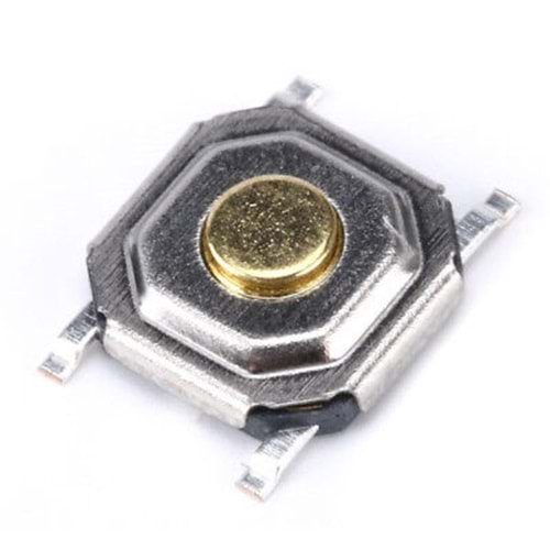 Oto Kumanda SMD Buton 4x4x1.5mm Gold