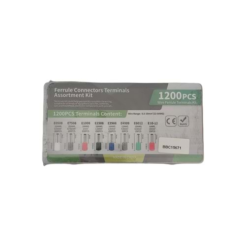 Kutulu İzoleli Yüksül Seti 1200 Parça Fransız Normu