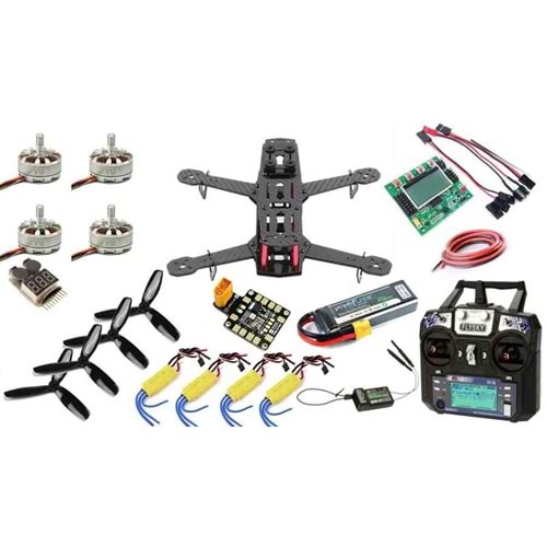 Karbonfiber İHA Mini Drone Seti - MEB Drone Yarışması Uyumlu (Demonte - Montajsız)