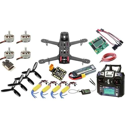 Karbonfiber İHA Mini Drone Seti - MEB Drone Yarışması Uyumlu (Montajlı)