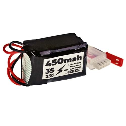 11.1V Lipo Batarya 450mAh 25C - 3S Lipo Pil