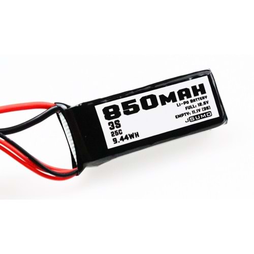 11.1V Lipo Batarya 850mAh 25C - 3S Lipo Pil