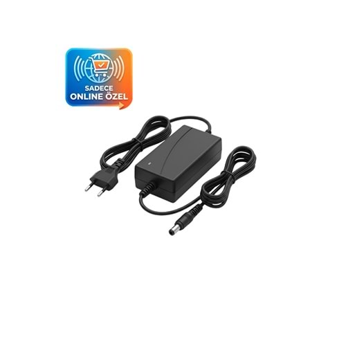 12V 5A Masa Tip Plastik Kasa Adaptör 5.5x2.5mm DC Uçlu