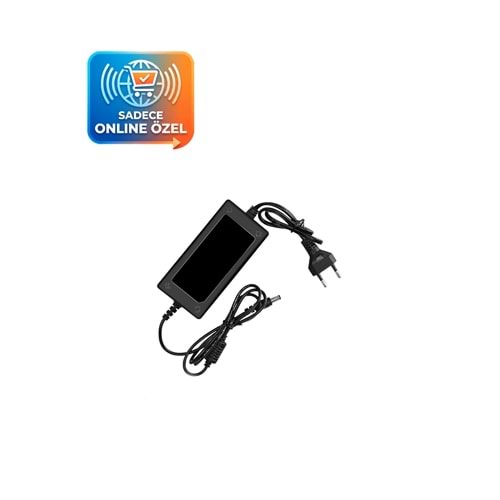 24V 5A Masa Tip Plastik Kasa Adaptör 5.5x2.5mm DC Uçlu