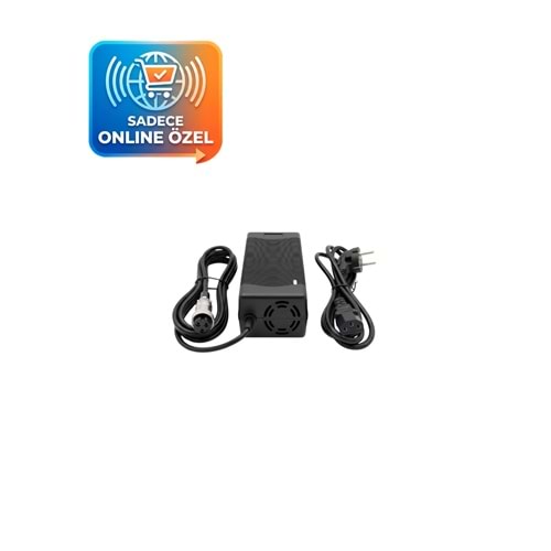 Onvo Everun Uyumlu 67.2V 2A 3 Pin Fanlı Scooter Şarj Adaptörü 135W
