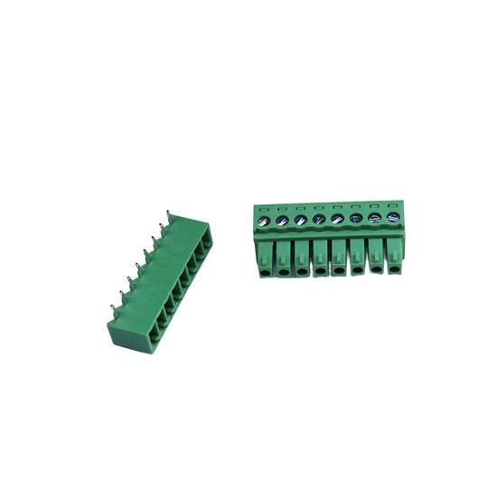 その他 pin 8 Pin 3.81mm Geçmeli Yeşil Klemens 90 Derece Uygun Fiyatıyla Satın