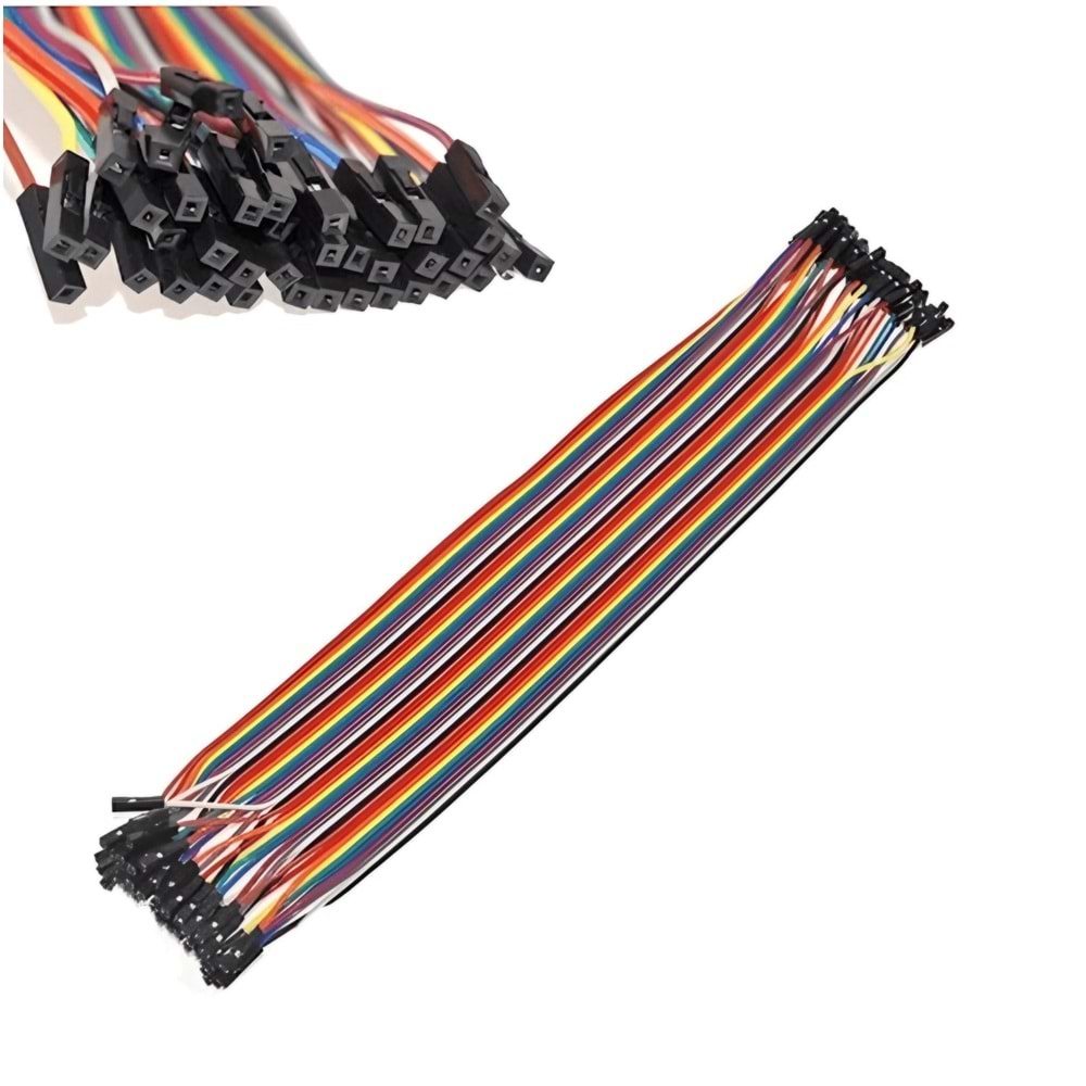 30cm 40 Pin Ayrılabilen Dişi-Dişi Jumper Kablo F-F Dupont Kablo