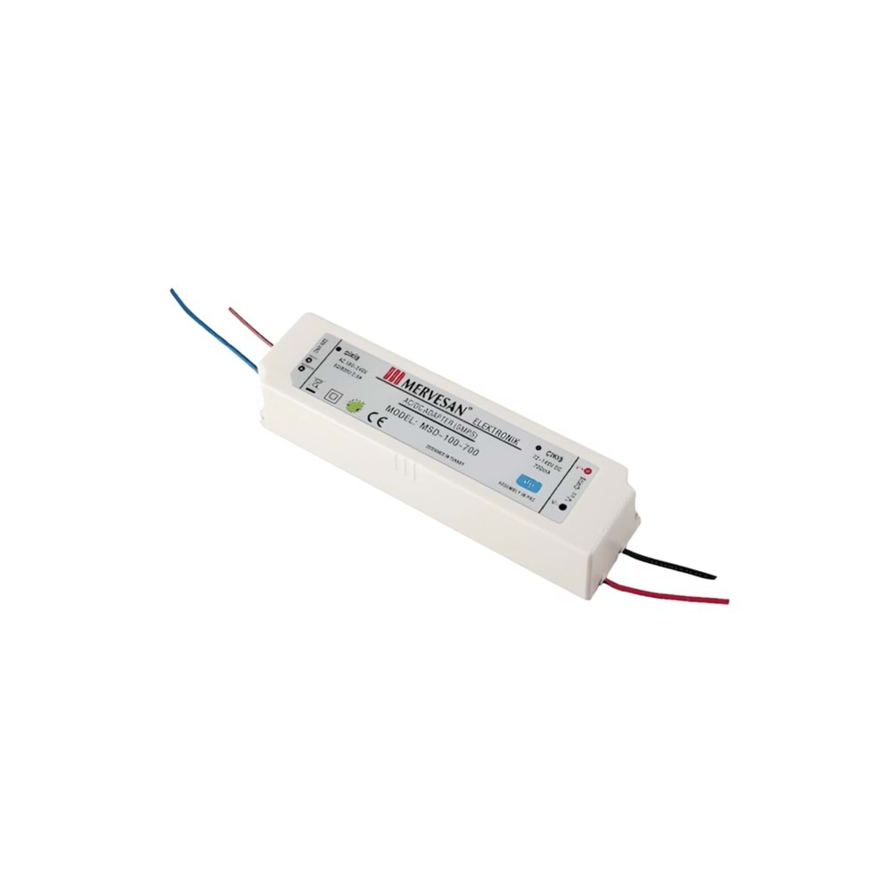 72-148V 700 mA. 100W LED Sürücü SMPS IP-67, Sabit Akım Led Driver MTD-100-700 Mervesan