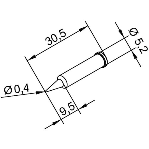 102PDLF04 Havya Ucu, icon Serisi Havya Ucu 0.4mm ERSA