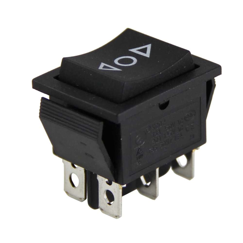 IC-111 Geniş Işıksız Anahtar (On)-Off-(On) 6P Ok'Lu Yaylı