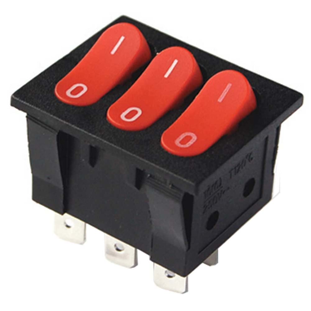 IC-136 Üçlü Işıksız Anahtar On-Off 6P