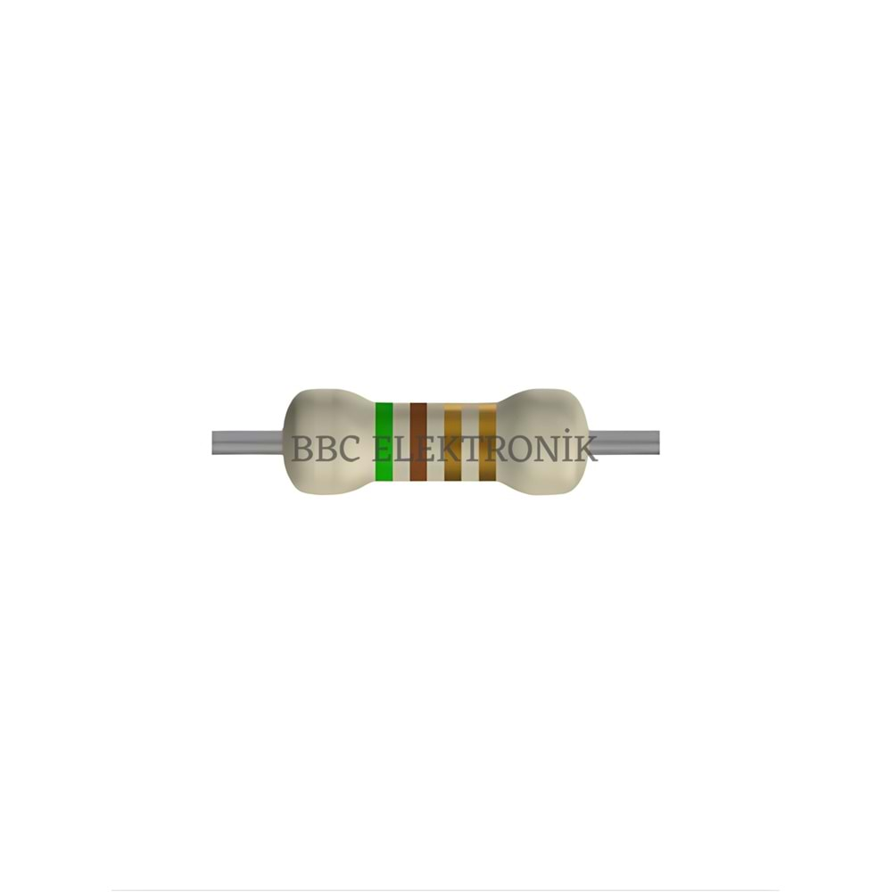 5.1 Ohm 1/4 Watt Direnç - Resistor, 5R1