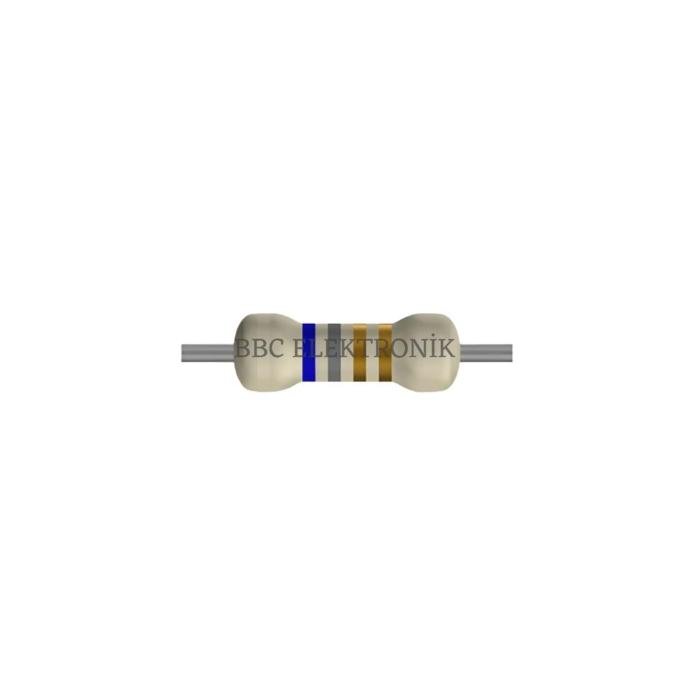 6.8 Ohm 1/4 Watt Direnç - Resistor, 6R8