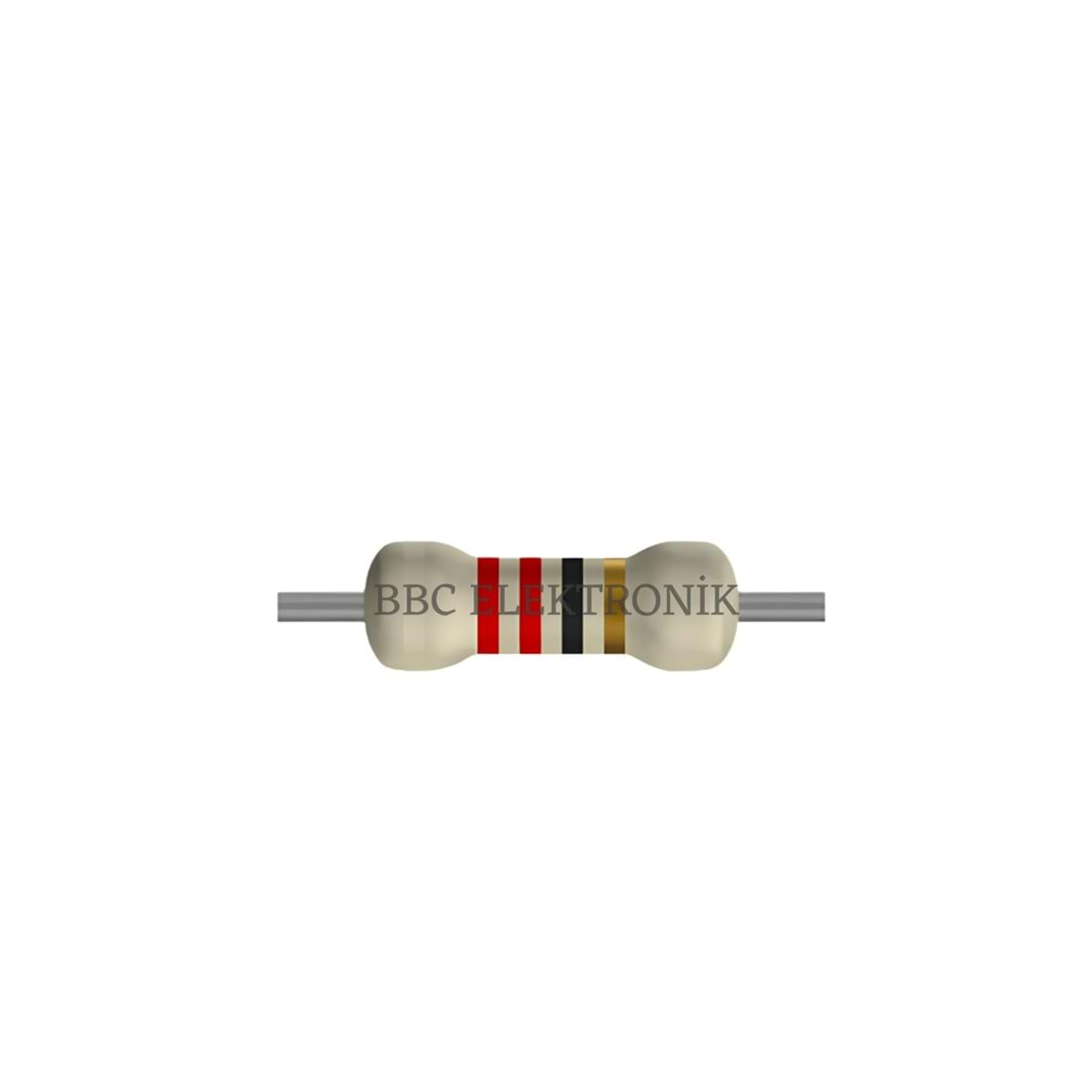 22 Ohm 1/4 Watt Direnç - Resistor, 22R