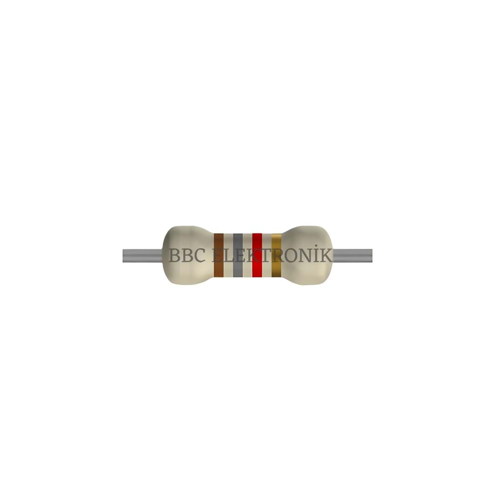 1.8 KOhm 1/4 Watt Direnç - Resistor, 1K8