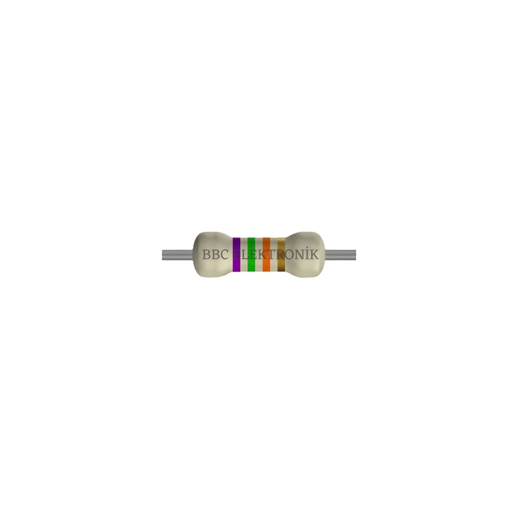 75 KOhm 1/4 Watt Direnç - Resistor, 75K