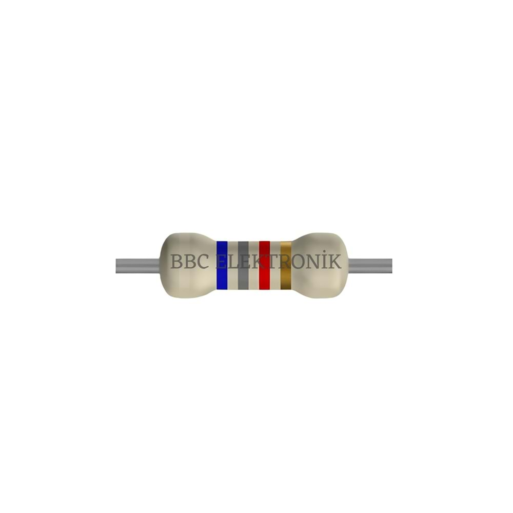 6.8 KOhm 2 Watt Direnç - Resistor, 6K8