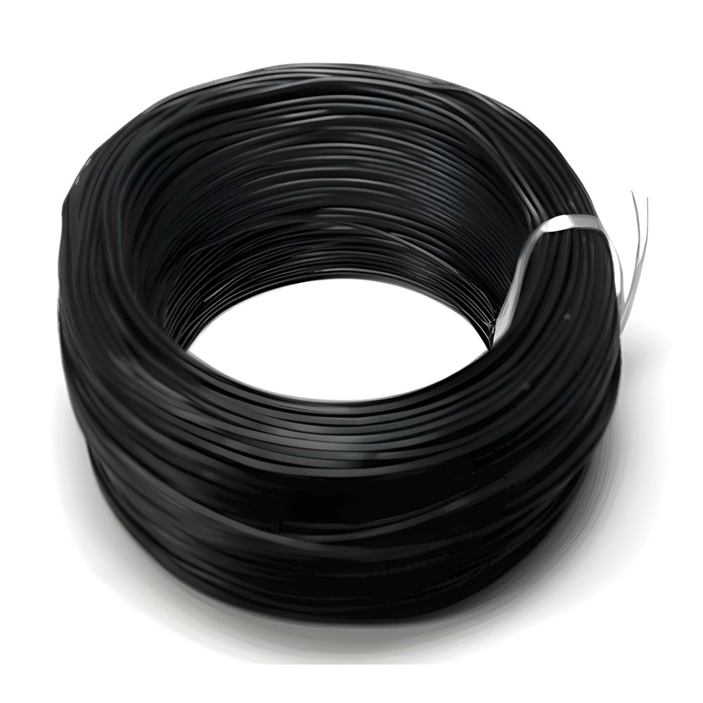 0.34mm NYAF Kablo Çok Damarlı (Siyah) Hanoğlu