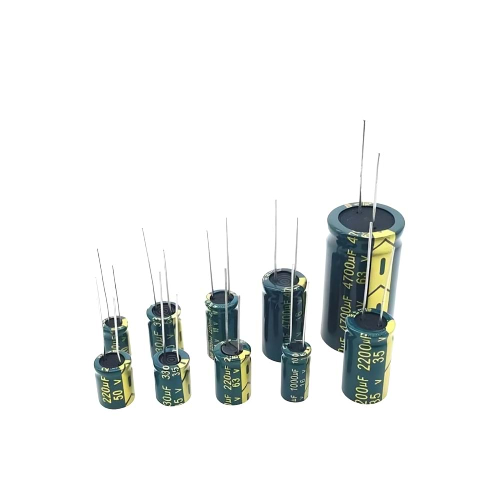 33uF 250 Volt Kondansatör, Kapasitör 12x20mm 105 Derece