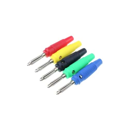 Banan Fiş Silikonlu, Banana Jak Kırmızı IC-238B