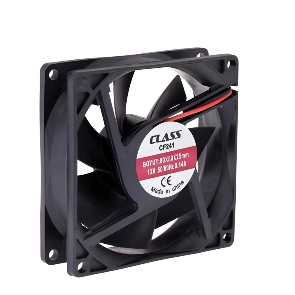 Fan 80X80X25 DC 24 Volt 2 Pin Class