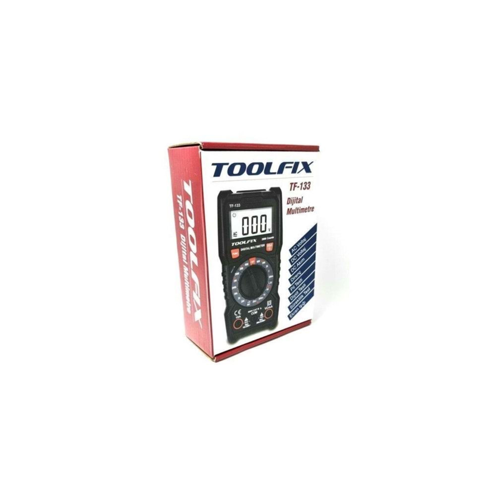 TF-133 Dijital Multimetre - Ölçü Aleti TOOLFIX