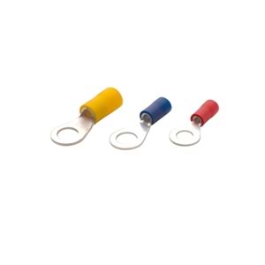 1.50-2.50mm2 İzoleli Yuvarlak Tip Kablo Ucu M4 Mavi Renk