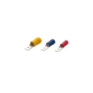 0.50-1.50mm2 Erkek Faston Tip İzoleli Terminal 0.8X6.35mm Kırmızı