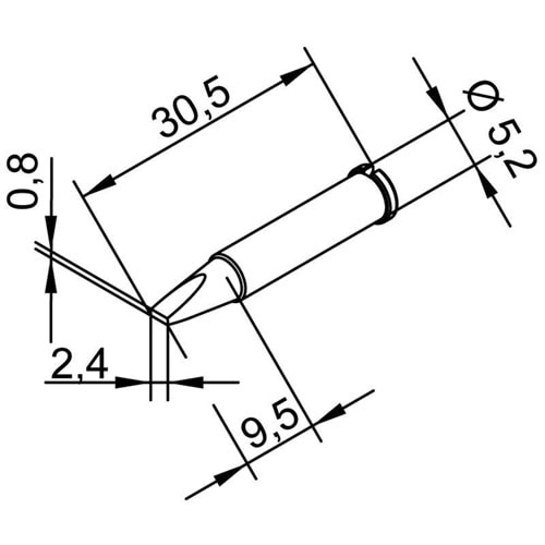 102CDLF24 Havya Ucu, icon Serisi Havya Ucu 2.4mm ERSA