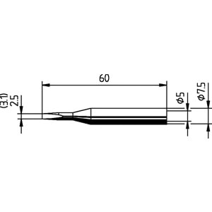 172KD Havya Ucu,920BD 25W Kalem Havya Ucu 3.1mm ERSA