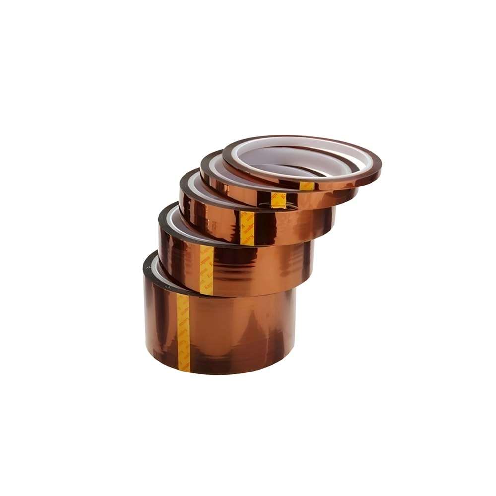 Polyamid Kapton Bant - Isıya Dayanıklı Poliamid Yanmaz Bant 10mm x 33mt