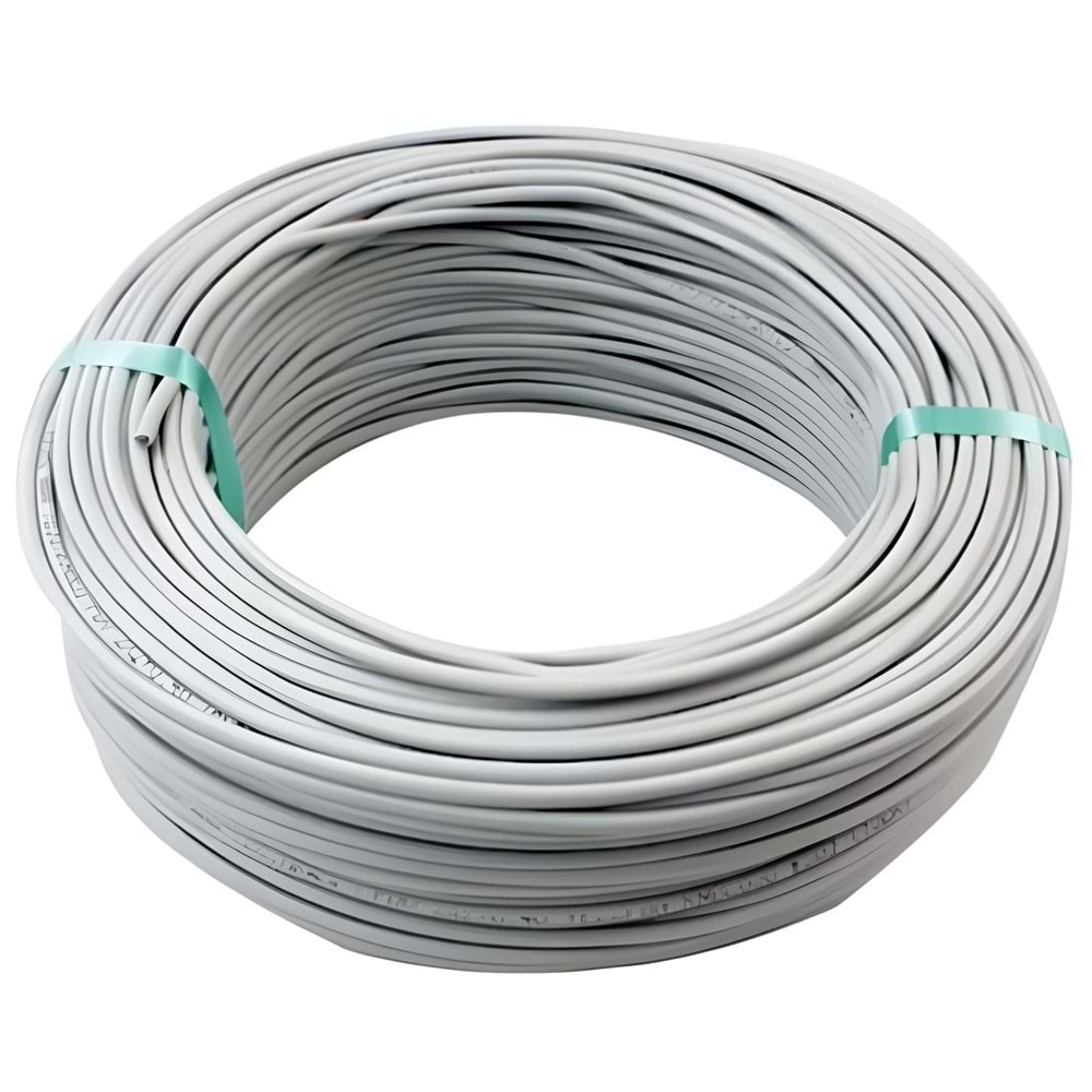 0.34mm NYAF Kablo Çok Damarlı (Gri) Hanoğlu