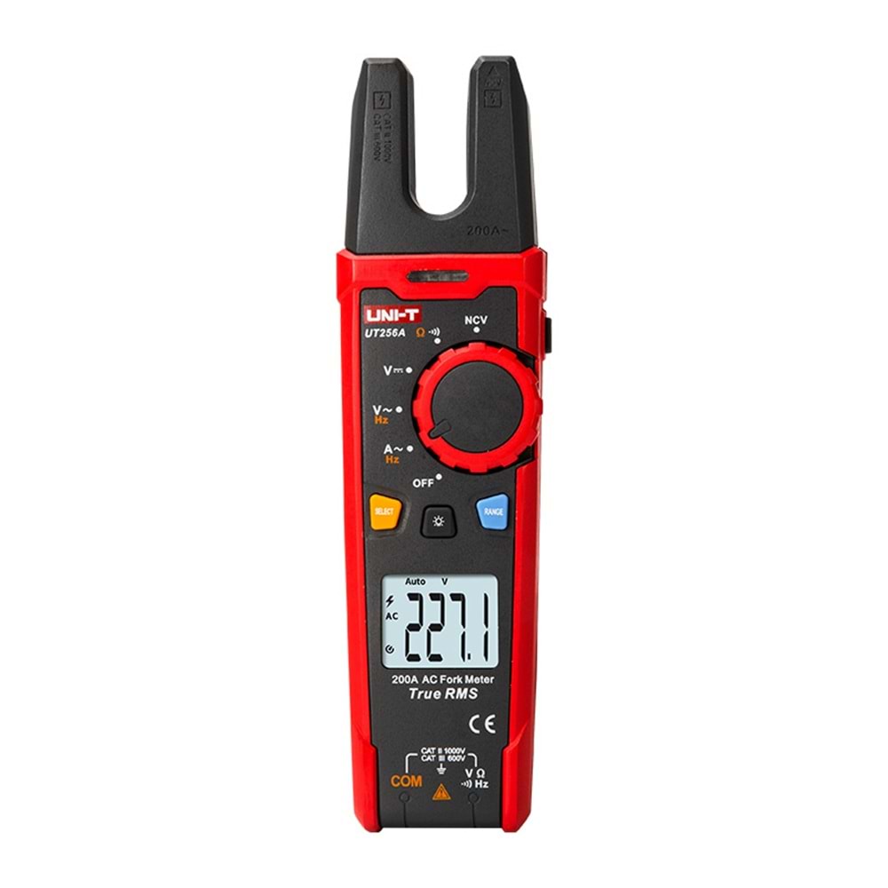 UT256A 200A AC True RMS Açık Ağızlı Dijital Pens Ampermetre UNI-T