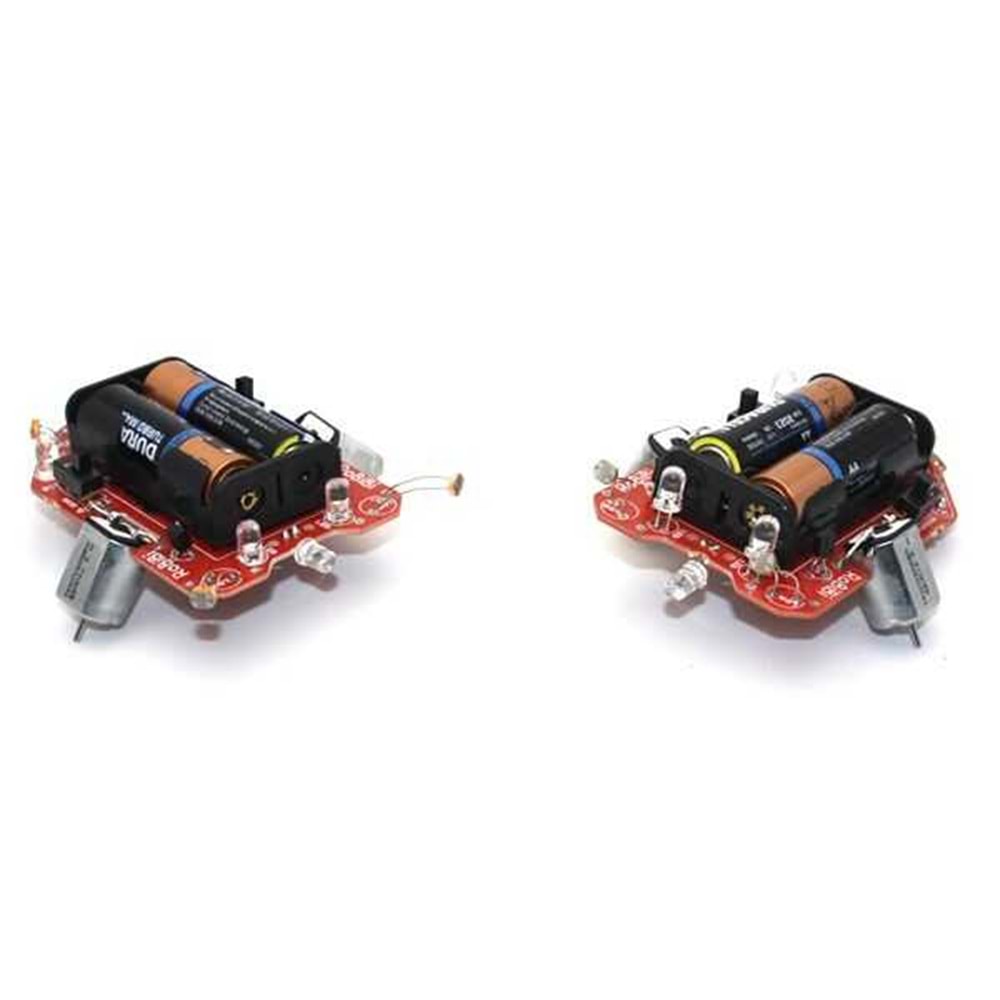 RoBİBİ Işık İzleyen Robot Kiti (Demonte - Montajsız)