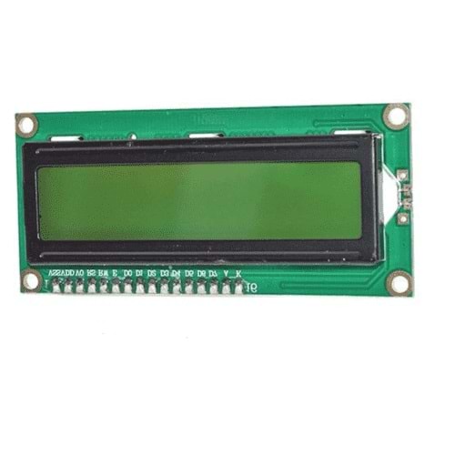 LCD1602 I2C LCD Ekran (Sarı-Yeşil)