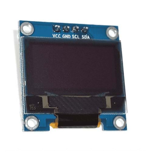 128X64 0.96 inç 4 Pin I2C IIC OLED LCD Modülü (Mavi-Beyaz)