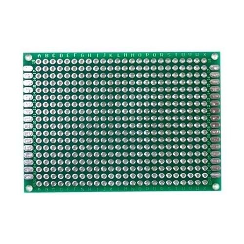 5X7 cm Çift Taraflı Delikli PCB Plaket, Pertinaks